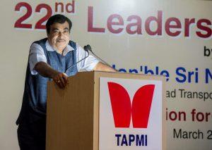 22nd Leadership Lecture by Shri. Nitin Gadkari at TAPMI.