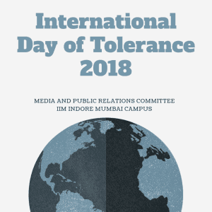 On Tolerance And Beyond - IIM Indore Mumbai Campus