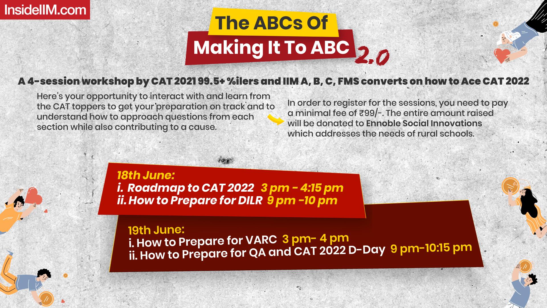 The ABCs Of Making It To ABC - Season 2 | CAT 2022 Prep Sessions