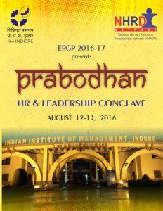 EPGP Class Of 2017 At IIM Indore Gears Up For Its First HR And Leadership Conclave – “Prabodhan”