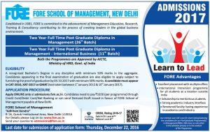 Admissions Alert - FORE School