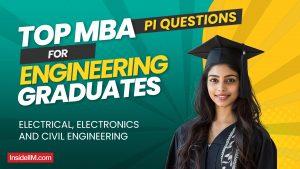 MBA Interview Questions for Engineering Graduates: Electrical, Electronics, and Civil Engineering